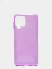Фиолетовый чехол  для Samsung Galaxy A22 / M32/M22  силиконовый с блестками Противоударный чехол