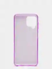 Фиолетовый чехол  для Samsung Galaxy A22 / M32/M22  силиконовый с блестками Противоударный чехол
