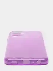 Фиолетовый чехол  для Samsung Galaxy A22 / M32/M22  силиконовый с блестками Противоударный чехол