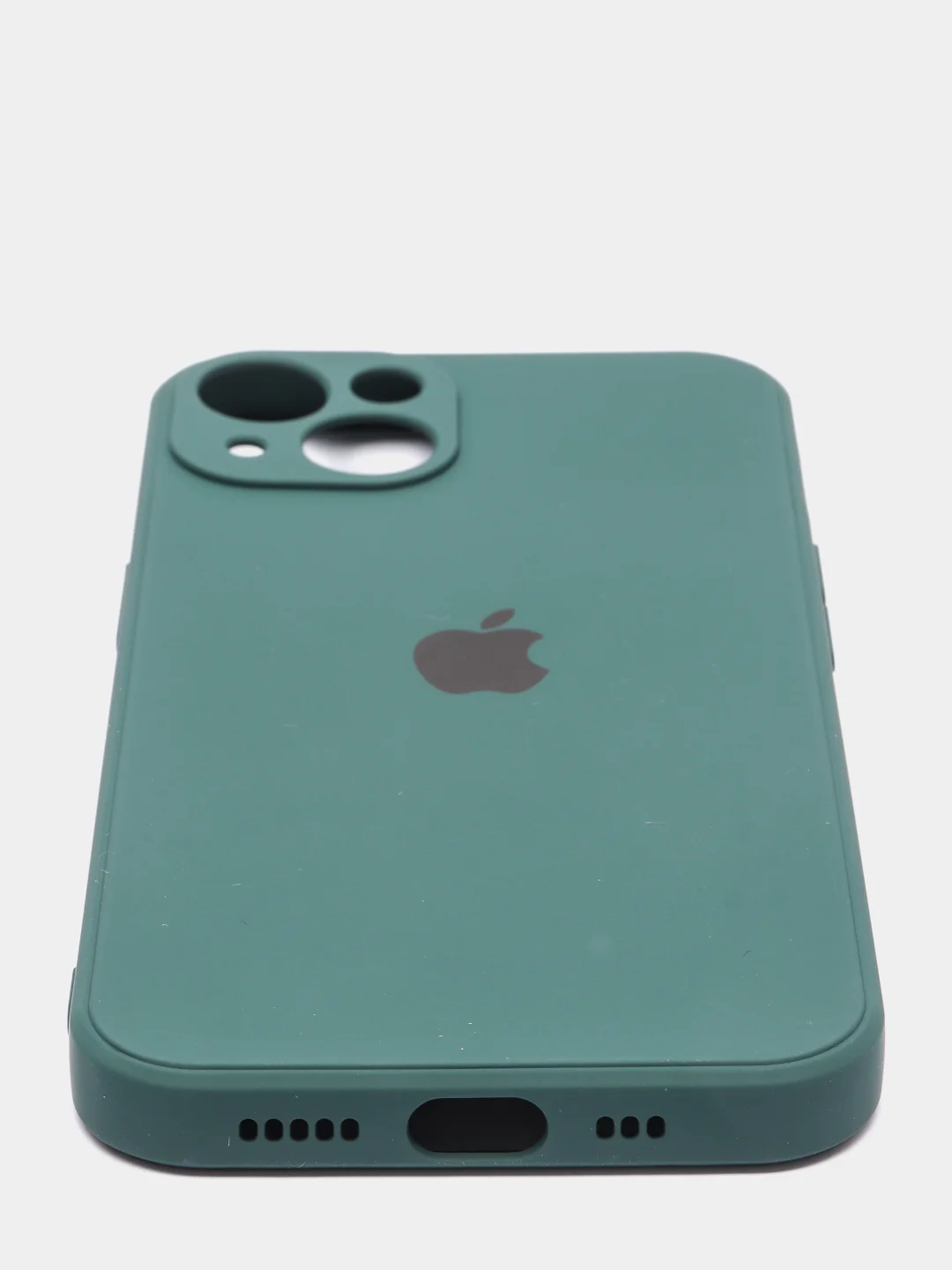 Зеленый чехол на iPhone 11, 13, 12, XR, Pro, Max, Mini, бархатный