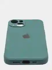Зеленый чехол на iPhone 11, 13, 12, XR, Pro, Max, Mini, бархатный