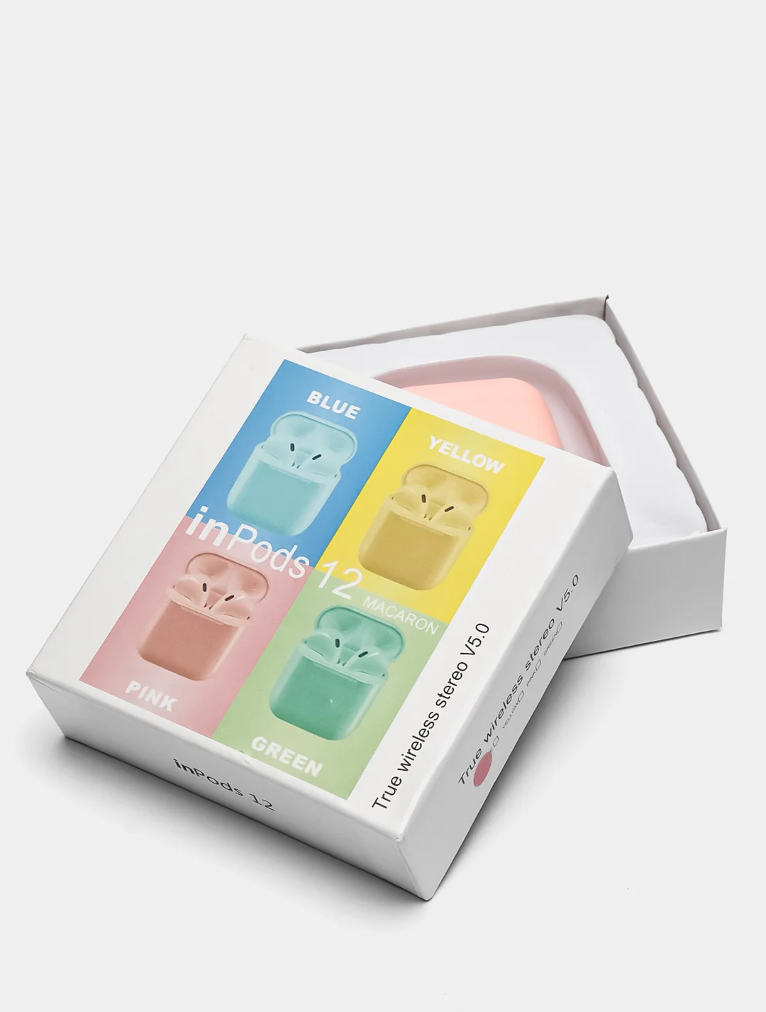 Розовый беспроводные наушники inpods 12