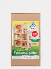 Домик из берёзовой фанеры "Забава" без мебели