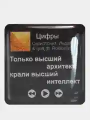 Коричневый 3d наклейки стикеры на телефон "Скриптонит"