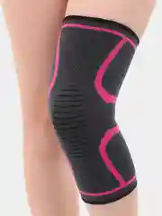 Розовый наколенник эластичный, бандаж колена суппорт