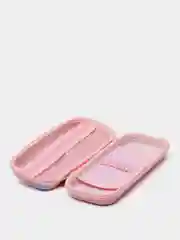 Багровый пенал школьный, детский, 3D
