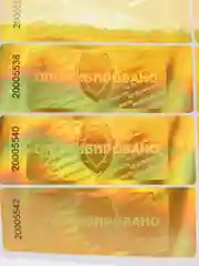 Этикетки самоклеящиеся, голографическая пломба, 10 шт./уп