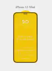 Черный защитное стекло для iPhone 13 Mini Black противоударное на айфон черное 3D полное покрытие