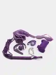 Пурпурный бдсм набор, набор для влюбленных, Premium BDSM mini, 7 предметов