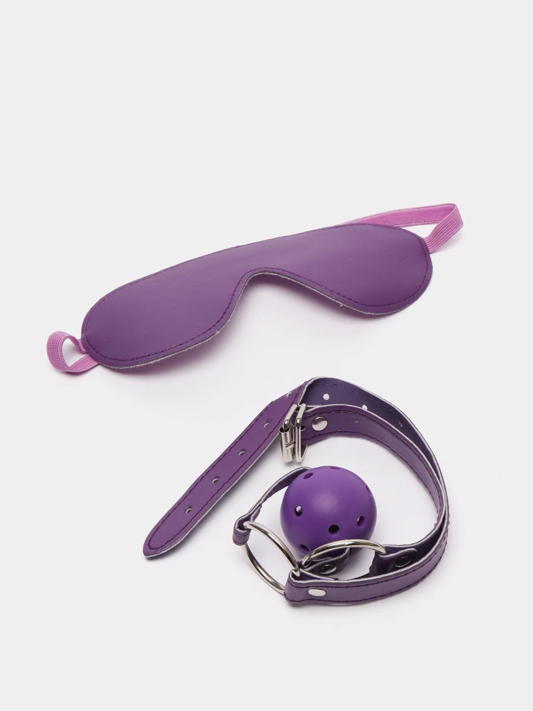 Пурпурный бдсм набор, набор для влюбленных, Premium BDSM mini, 7 предметов