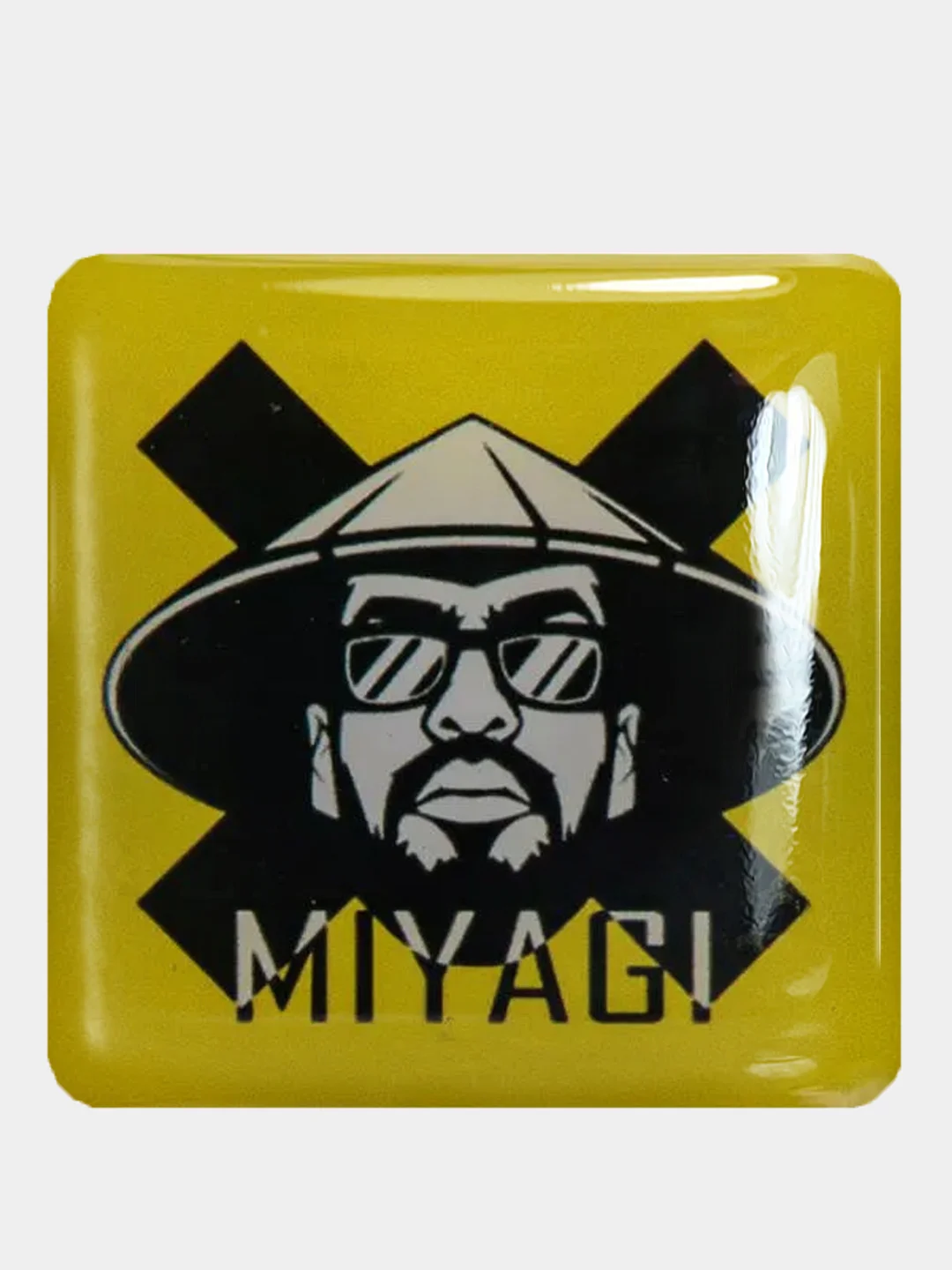 Желтый 3d наклейки стикеры на телефон "Мияги (MiyaGi) и Эндшпиль / Hajime(Хаджиме)"