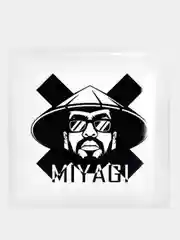 Угольный 3d наклейки стикеры на телефон "Мияги (MiyaGi) и Эндшпиль / Hajime(Хаджиме)"