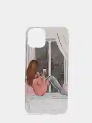 Марсала чехол iPhone 12 / 12 Pro, 12 Pro Max, 12 Mini чехол силиконовый с рисунком