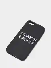 Синий силиконовый чехол с надписями для iPhone X/Xs, Xr, 11, 12/12Pro, 13/13Pro, 14/14Pro