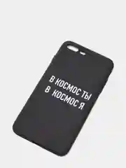 Синий силиконовый чехол с надписями для iPhone X/Xs, Xr, 11, 12/12Pro, 13/13Pro, 14/14Pro