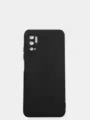 Черный чехол с защитой камеры и бархатом внутри Xiaomi Poco M3 pro, Redmi Note 10T