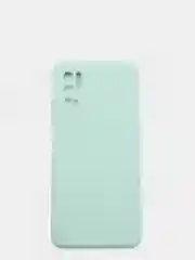 Бирюзовый чехол с защитой камеры и бархатом внутри Xiaomi Poco M3 pro, Redmi Note 10T