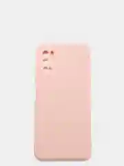 Розовый чехол с защитой камеры и бархатом внутри Xiaomi Poco M3 pro, Redmi Note 10T