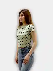 Футболка женская в горошек