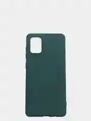 Зеленый чехол с бархатом внутри Samsung A71