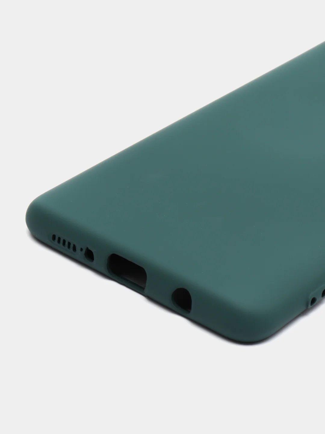 Зеленый чехол с бархатом внутри Samsung A71