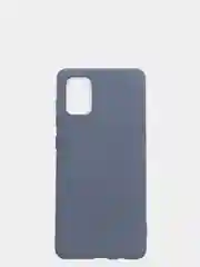 Синий меланж чехол с бархатом внутри Samsung A71