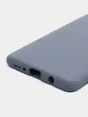 Синий меланж чехол с бархатом внутри Samsung A71