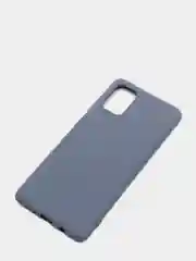 Синий меланж чехол с бархатом внутри Samsung A71