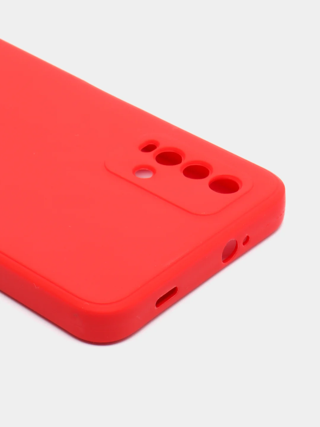 Красный чехол для REDMI 9T, с защитой камеры и бархатом внутри