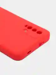 Красный чехол для REDMI 9T, с защитой камеры и бархатом внутри