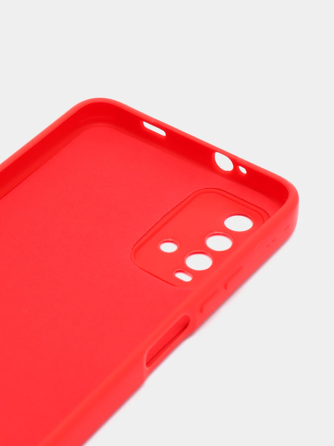 Красный чехол для REDMI 9T, с защитой камеры и бархатом внутри