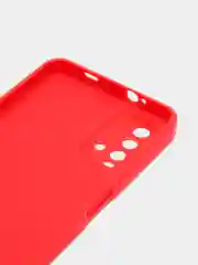 Красный чехол для REDMI 9T, с защитой камеры и бархатом внутри