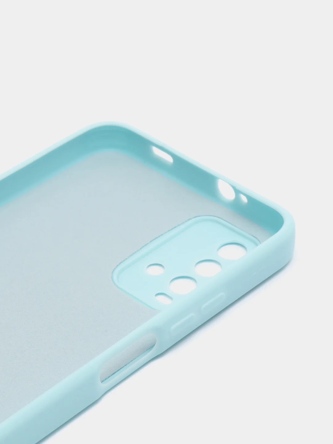 Голубой чехол для REDMI 9T, с защитой камеры и бархатом внутри
