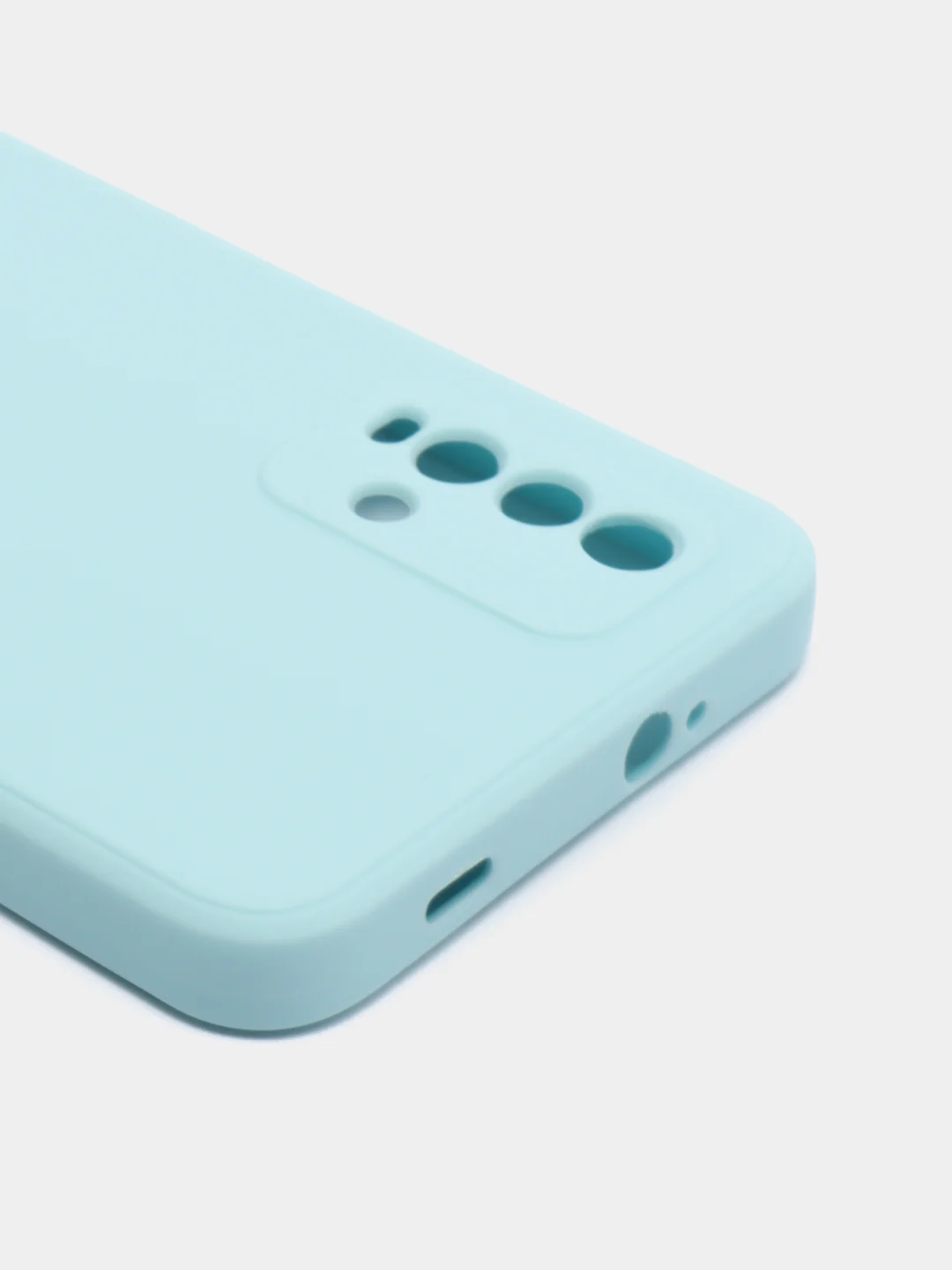 Голубой чехол для REDMI 9T, с защитой камеры и бархатом внутри