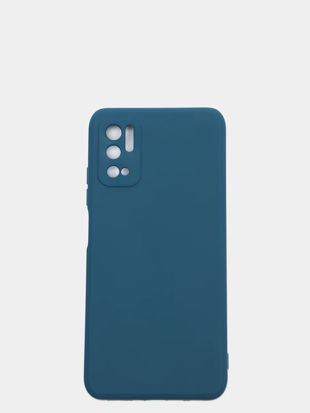 Синий чехол с защитой камеры и бархатом внутри Xiaomi Poco M3 pro, Redmi Note 10T