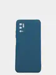 Синий чехол с защитой камеры и бархатом внутри Xiaomi Poco M3 pro, Redmi Note 10T