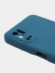 Синий чехол с защитой камеры и бархатом внутри Xiaomi Poco M3 pro, Redmi Note 10T