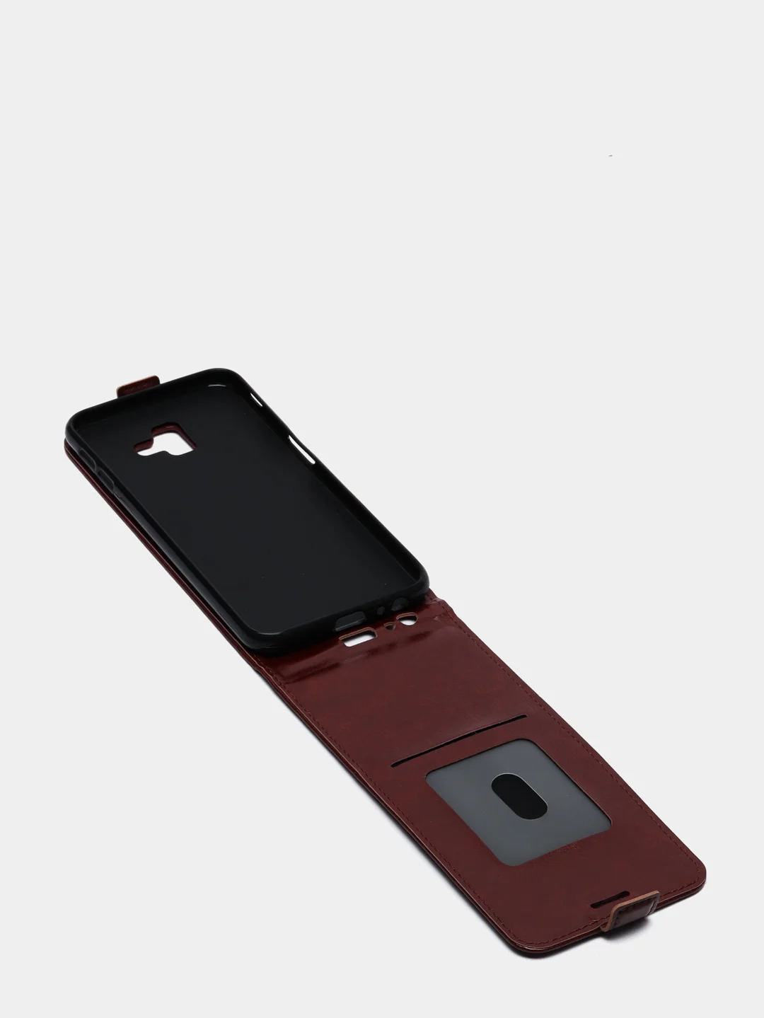 Коричневый чехол флип для SAMSUNG J6 PLUS