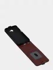 Коричневый чехол флип для SAMSUNG J6 PLUS