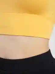 Лимонный женский спортивный топ
