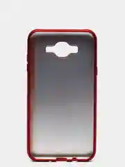 Красный чехол Samsung J7 Neo, со стразами по бокам