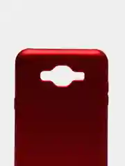 Красный чехол Samsung J7 Neo, со стразами по бокам