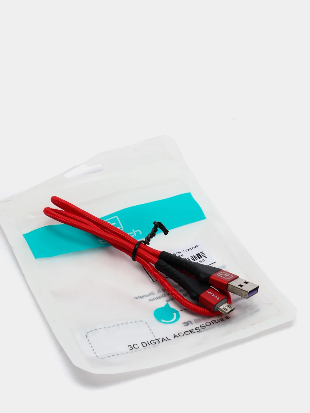 Красный usb кабель Twitch быстрый заряд Qualcomm 3.0 micro, type c, Apple lightning.