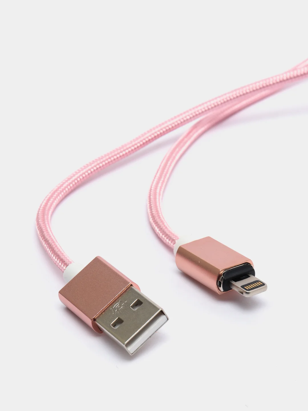 Розовый usb кабель для быстрой зарядки и передачи данных Quick charge 3.0+ магнитный коннектор