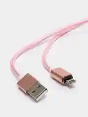 Розовый usb кабель для быстрой зарядки и передачи данных Quick charge 3.0+ магнитный коннектор