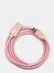 Розовый usb кабель для быстрой зарядки и передачи данных Quick charge 3.0+ магнитный коннектор