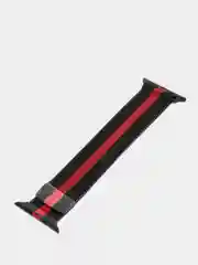 Бордовый ремешок для Apple Watch "Миланская петля", металлический