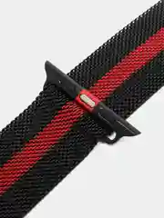 Бордовый ремешок для Apple Watch "Миланская петля", металлический
