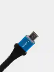 Синий usb кабель Twitch быстрый заряд Qualcomm 3.0 micro, type c, Apple lightning.