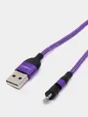 Фиолетовый usb Кабель для зарядки и передачи данных Charget 3.0 A (micro, Type C, Apple lightning)